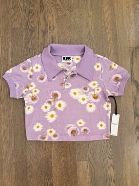 NWT By Samii Ryan Cropped Polo